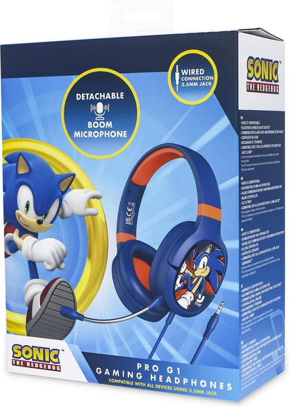 OTL Technologies SEGA Modern Sonic the Hedgehog Pro G1 Gaming Headphones Blue