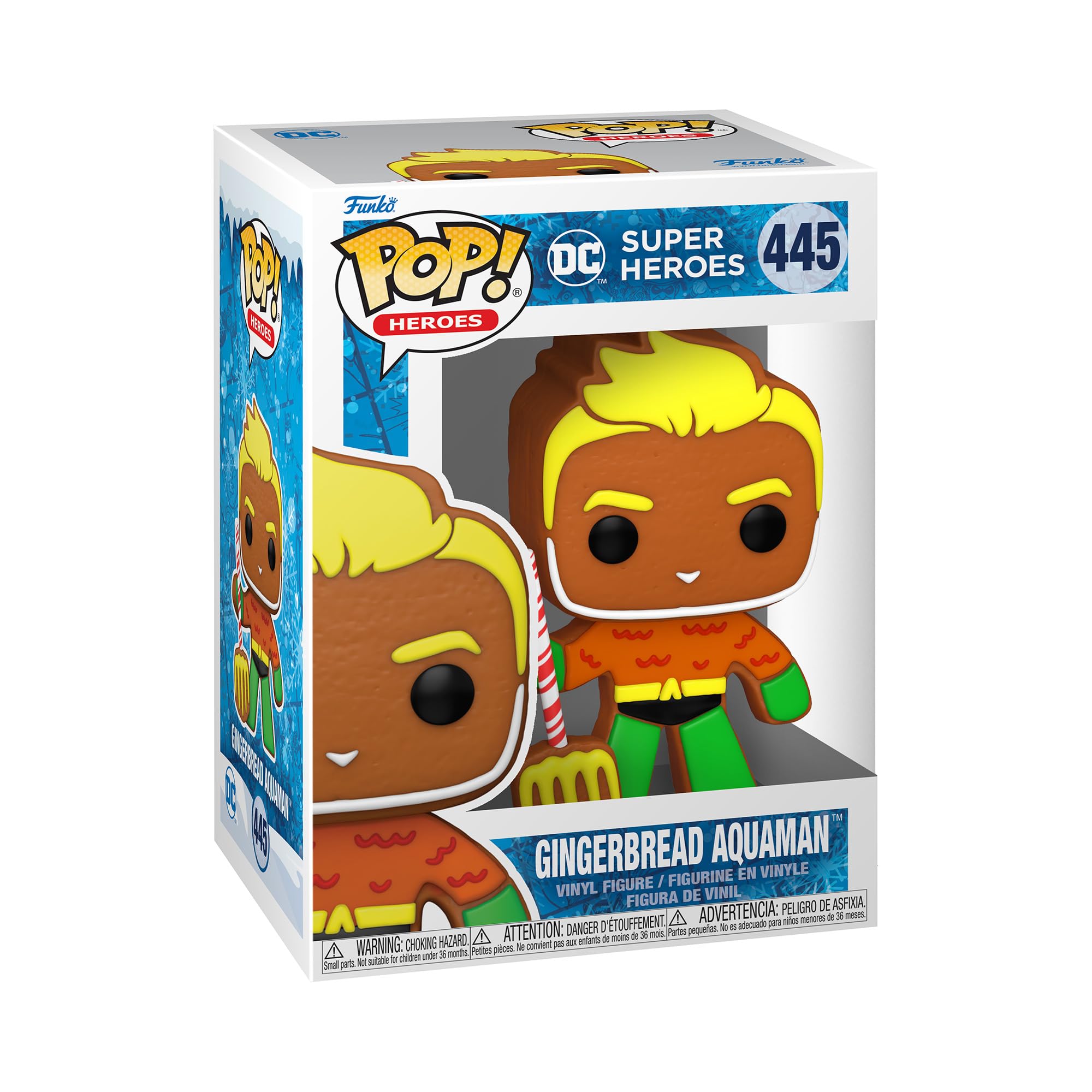Funko POP! Heroes: DC Holiday - Aquaman - Gingerbread - DC Comics - Collectable Vinyl Figure - Gift Idea - Official Merchandise - Toys for Kids & Adults - Comic Books Fans