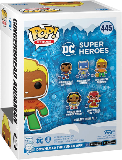 Funko POP! Heroes: DC Holiday - Aquaman - Gingerbread - DC Comics - Collectable Vinyl Figure - Gift Idea - Official Merchandise - Toys for Kids & Adults - Comic Books Fans