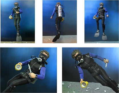 NECA - Jaws Shark Cage Hooper 8 Clothed Action Figure
