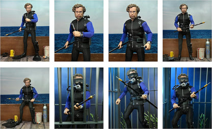 NECA - Jaws Shark Cage Hooper 8 Clothed Action Figure
