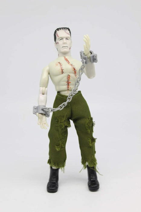 Mego Action Figures, 8” Frankenstein - Bare Chested with Painted Stitches, reconstructed with Different Body Parts (Limited Edition Collector’s Item