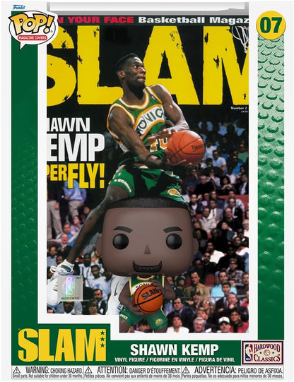Funko POP! NBA Cover: SLAM - Shawn Kemp - Collectable Vinyl Figure - Gift Idea - Official Merchandise - Toys for Kids & Adults - Model Figure for Collectors and Display
