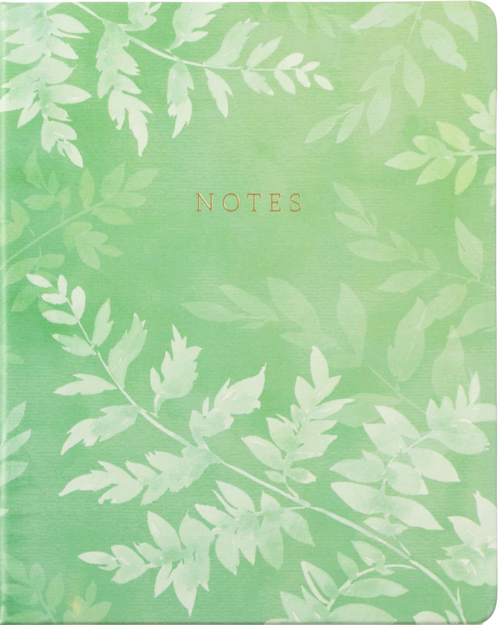 Eccolo Large Lined Journal Notebook, Hardbound Cover, Writing Journal, 256 Ruled Ivory Pages, Ribbon Bookmark, Lay Flat, Desk Size for Work or School, I was Made for This (8x10 inches) Fern