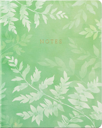 Eccolo Large Lined Journal Notebook, Hardbound Cover, Writing Journal, 256 Ruled Ivory Pages, Ribbon Bookmark, Lay Flat, Desk Size for Work or School, I was Made for This (8x10 inches) Fern