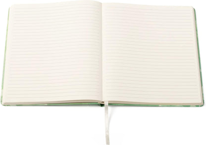 Eccolo Large Lined Journal Notebook, Hardbound Cover, Writing Journal, 256 Ruled Ivory Pages, Ribbon Bookmark, Lay Flat, Desk Size for Work or School, I was Made for This (8x10 inches) Fern