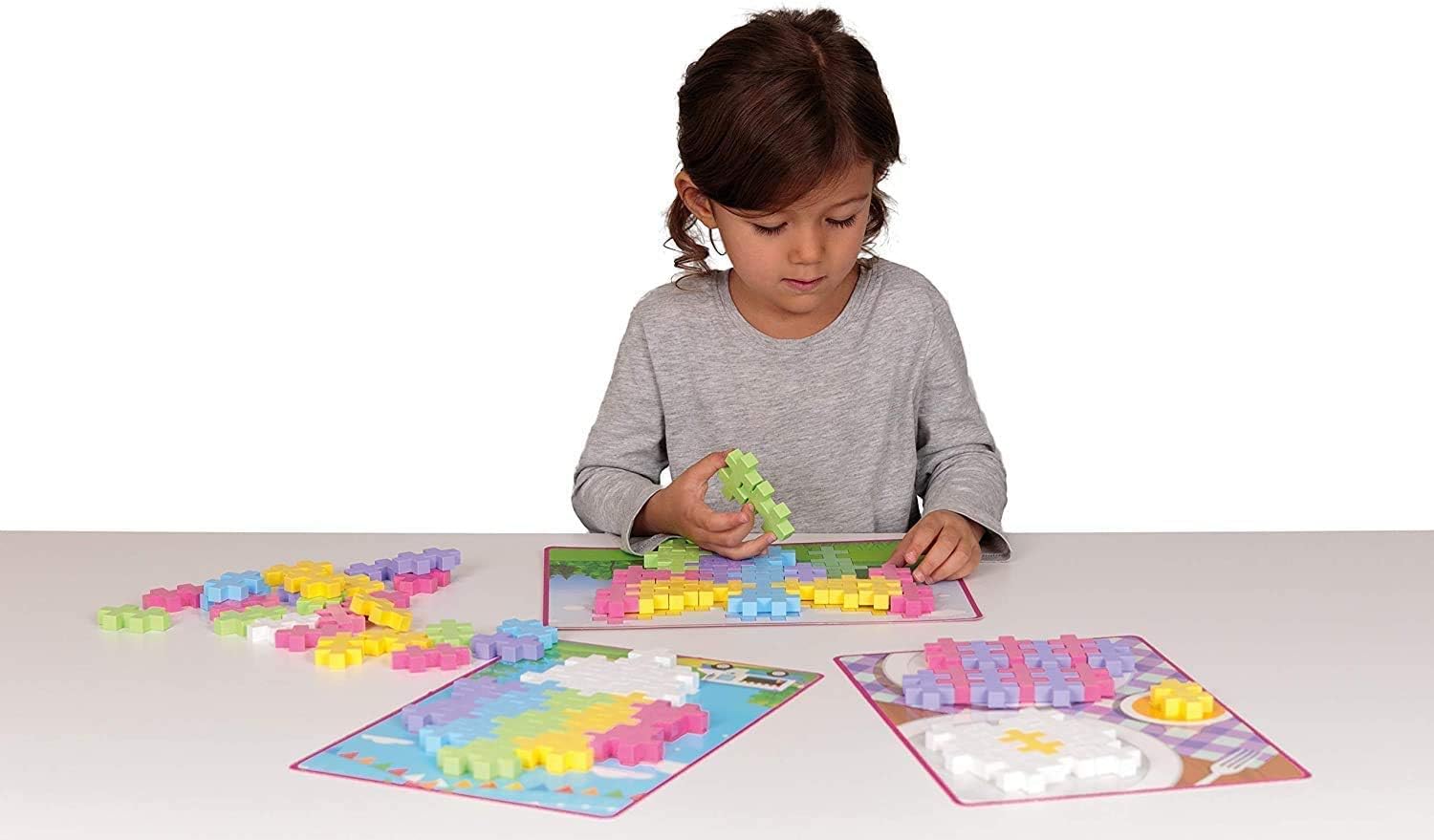 PLUS PLUS - Big Pastel - Rompecabezas de imágenes - 60 Piezas (3281