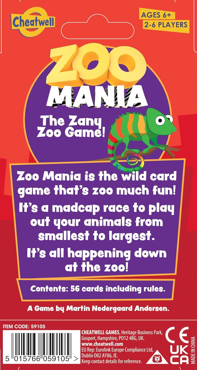 Cheatwell Games Zoo Mania Card Game