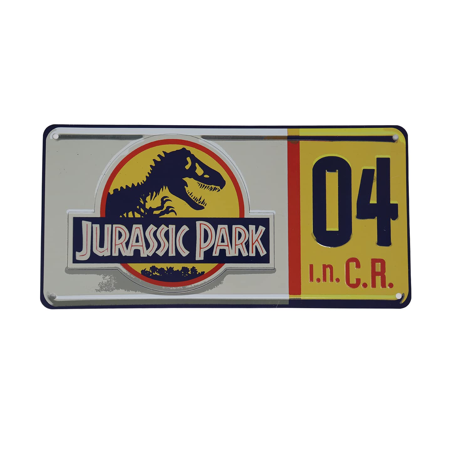 Jurassic Park Replica Numberplate