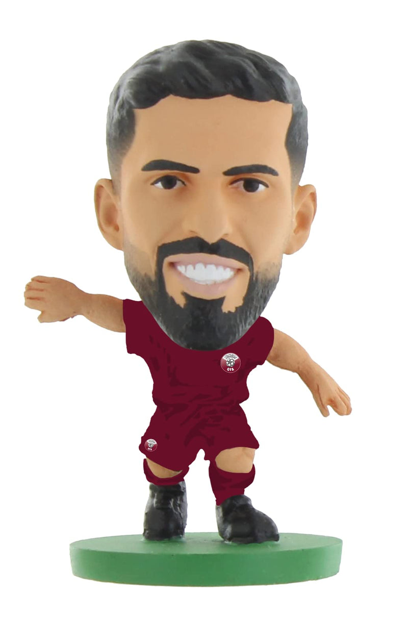 SoccerStarz- Hassan Al-Haydos Kit para el hogar, Color Qatar, M (SOC1553