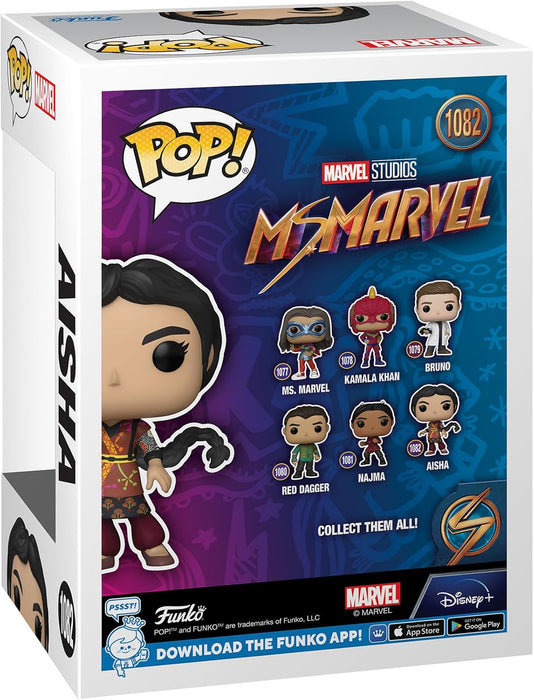 Funko POP! Marvel: Ms. Marvel - Aisha - Collectable Vinyl Figure - Gift Idea - Official Merchandise - Toys for Kids & Adults - TV Fans - Model Figure for Collectors and Display