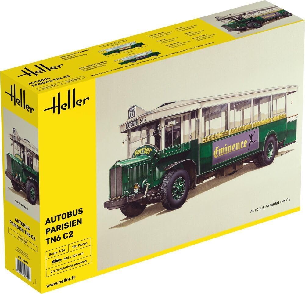 Heller- Renault Autobus Kit de Modelo, Multicolor (80789