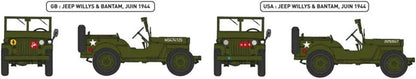 Heller HEL81105 Jeep Model Kit, Various