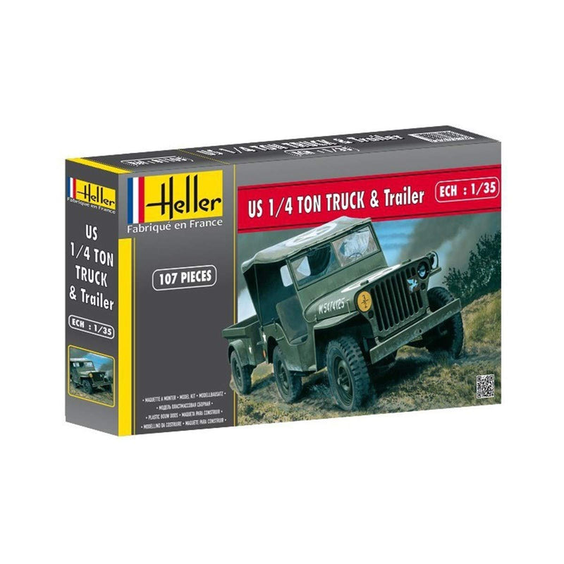 Heller HEL81105 Jeep Model Kit, Various