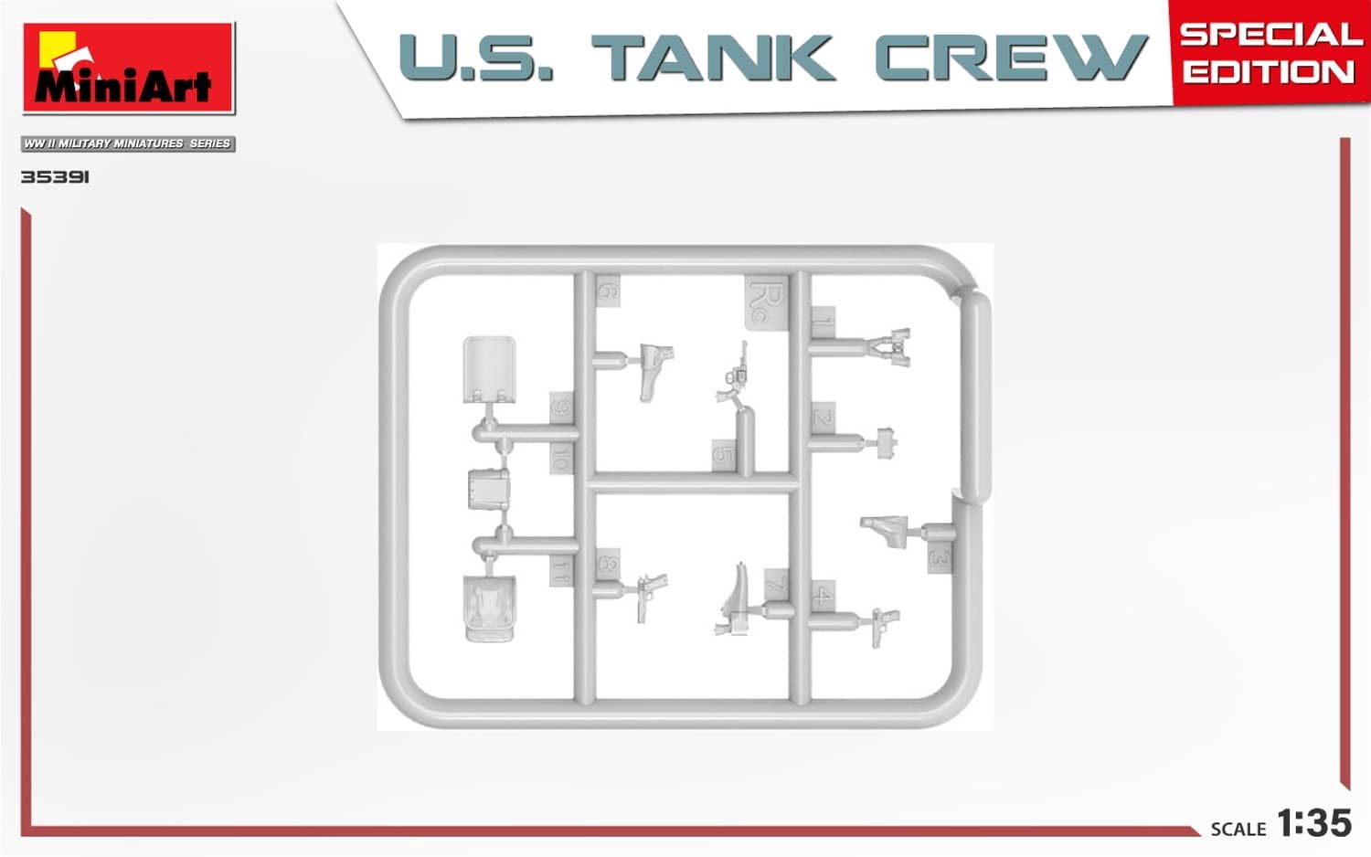 MiniArt MIN35391 1:35-US Tank Crew, (Special Edit) Scale Model kit, Unpainted