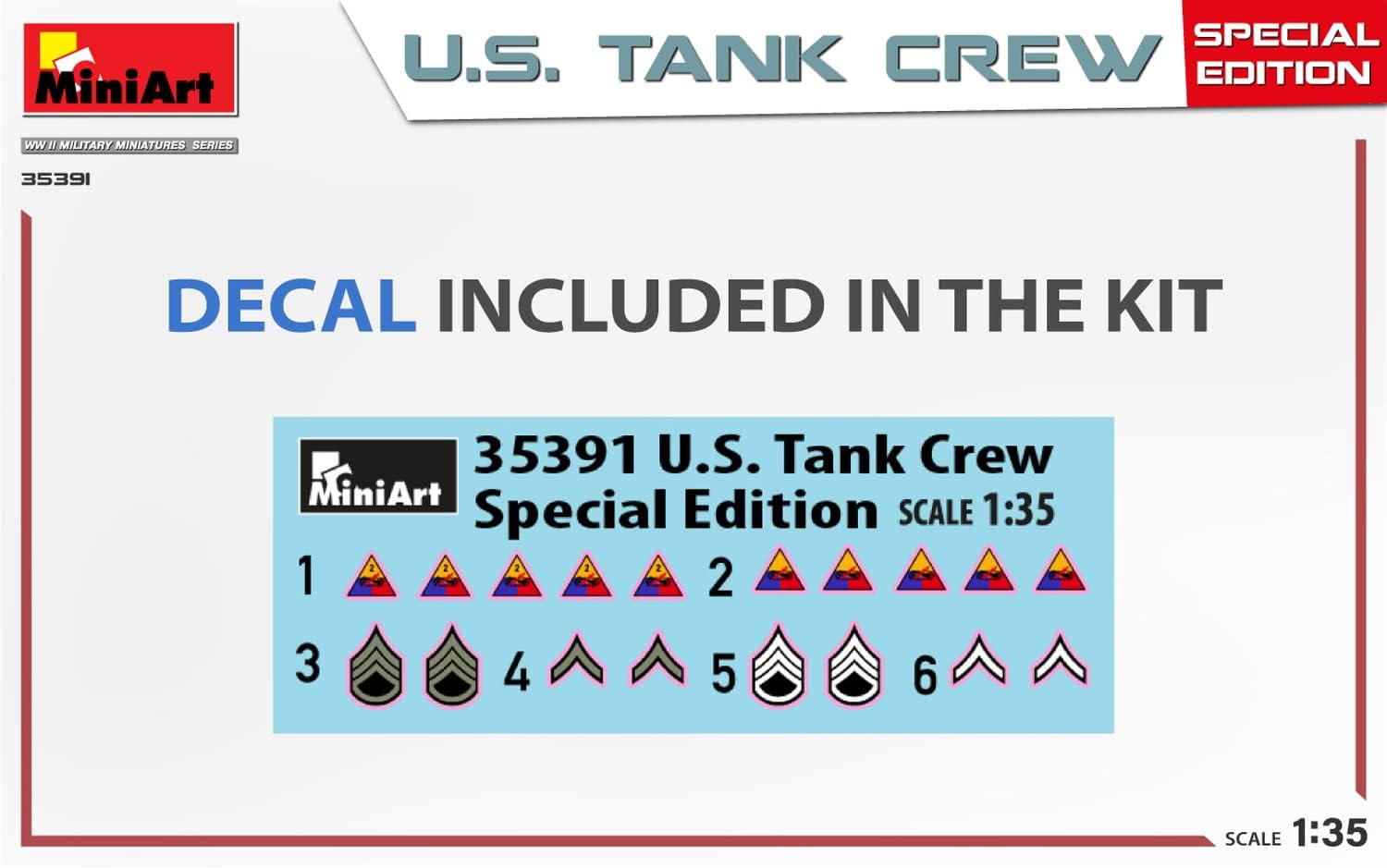 MiniArt MIN35391 1:35-US Tank Crew, (Special Edit) Scale Model kit, Unpainted
