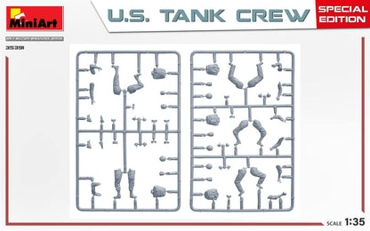 MiniArt MIN35391 1:35-US Tank Crew, (Special Edit) Scale Model kit, Unpainted