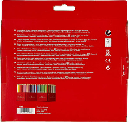 Faber-Castell 111260 Colour Pencils (Pack of 60),3.5 x 18.6 x 21 cm; 399.16 Grams
