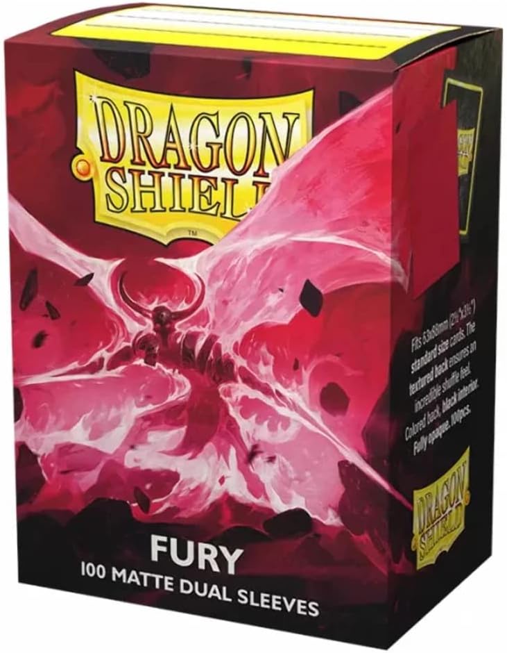 Arcane Tinmen Dragon Shield – Matte Dual Fury Alaric Crimson King (Fuchsia) 100 CT Standard - MTG Sleeves are Smooth & Tough - Compatible with Pokemon & Magic The Gathering Card Sleeves (AT-15055