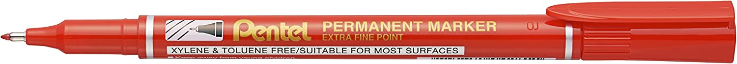 Pentel Extra Fine Permanent Marker 4pc Wallet Assorted