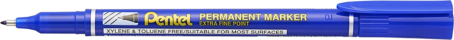 Pentel Extra Fine Permanent Marker 4pc Wallet Assorted