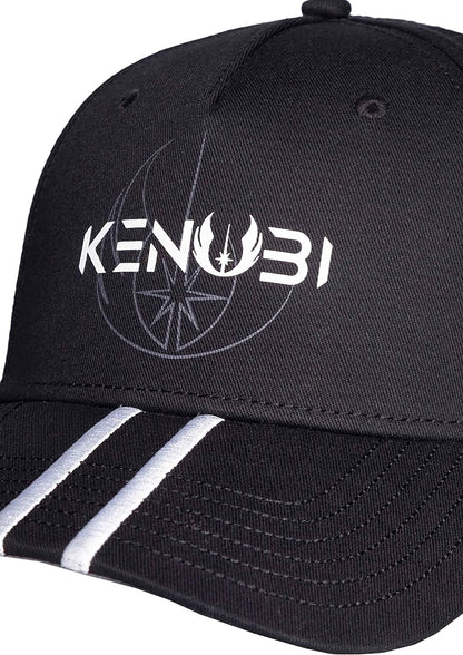 Star Wars OBI Wan Kenobi-Men's Metal Badge Adjustable Cap Baseball, Black, M