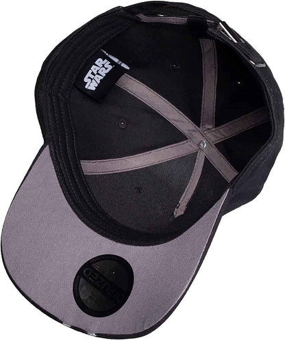 Star Wars OBI Wan Kenobi-Men's Metal Badge Adjustable Cap Baseball, Black, M