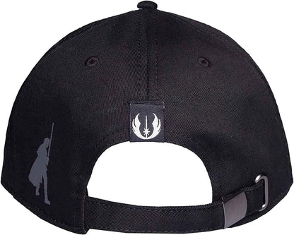 Star Wars OBI Wan Kenobi-Men's Metal Badge Adjustable Cap Baseball, Black, M
