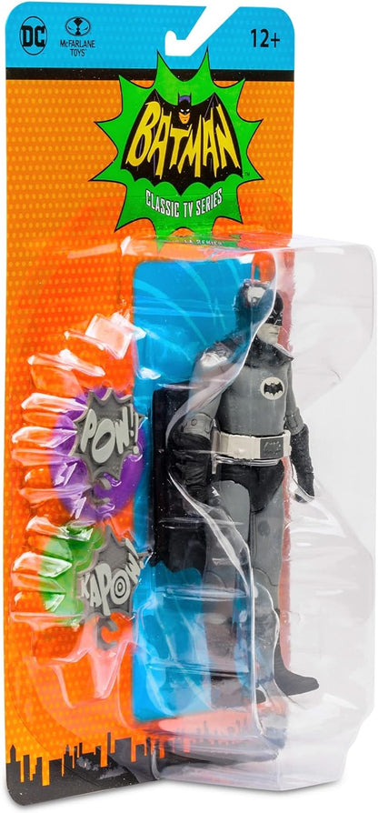 McFarlane DC Retro Action Figure - Batman 66 - Batman (Black and White Variant) Multicolor TM15056