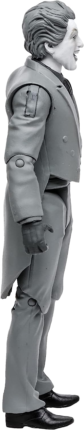 McFarlane DC Retro Action Figure - Batman 66 - The Joker (Black and White Variant) Multicolor TM15057