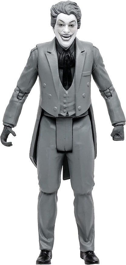 McFarlane DC Retro Action Figure - Batman 66 - The Joker (Black and White Variant) Multicolor TM15057