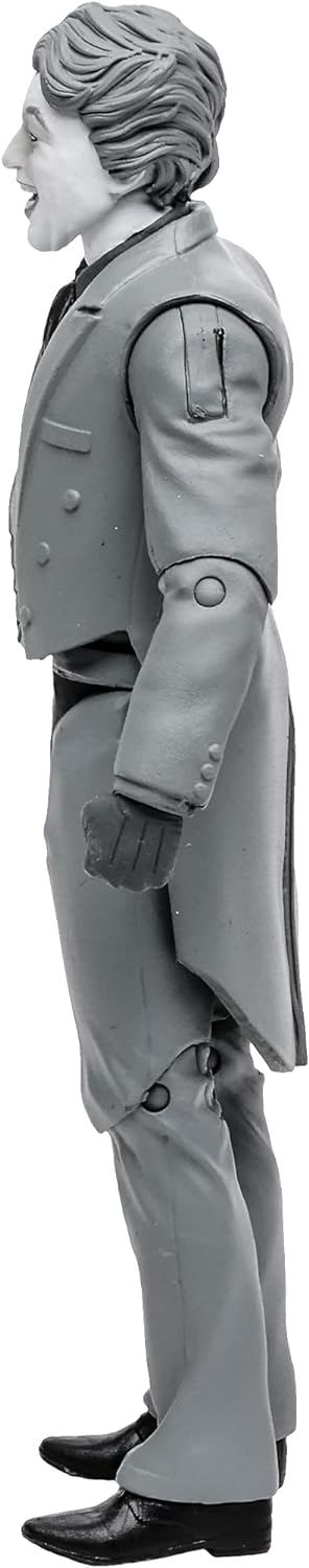McFarlane DC Retro Action Figure - Batman 66 - The Joker (Black and White Variant) Multicolor TM15057