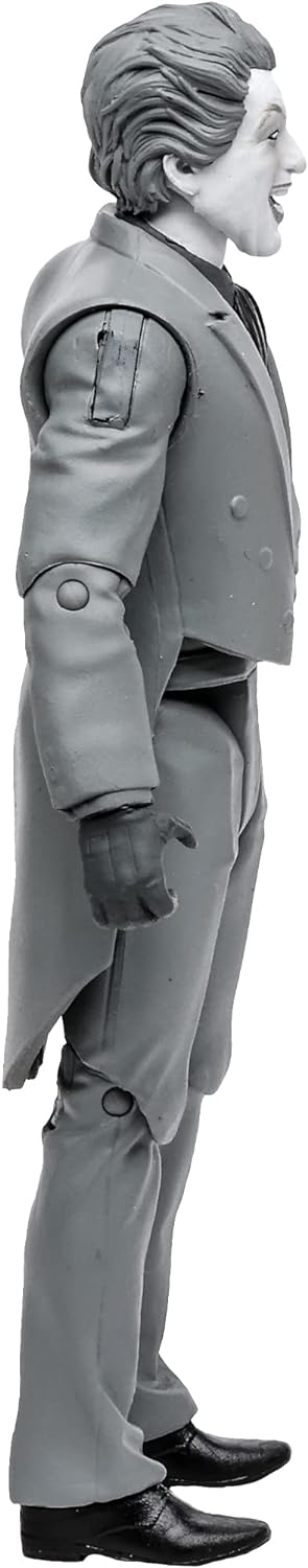 McFarlane DC Retro Action Figure - Batman 66 - The Joker (Black and White Variant) Multicolor TM15057
