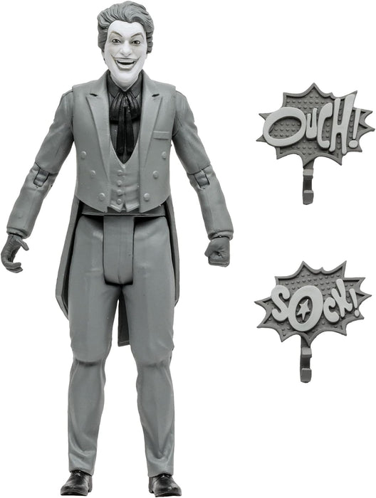 McFarlane DC Retro Action Figure - Batman 66 - The Joker (Black and White Variant) Multicolor TM15057