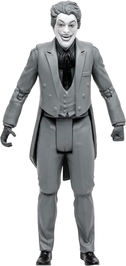 McFarlane DC Retro Action Figure - Batman 66 - The Joker (Black and White Variant) Multicolor TM15057