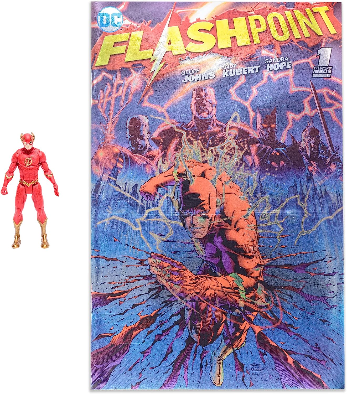 The Flash with Comic (Metallic Cover Variant) (Page Punchers