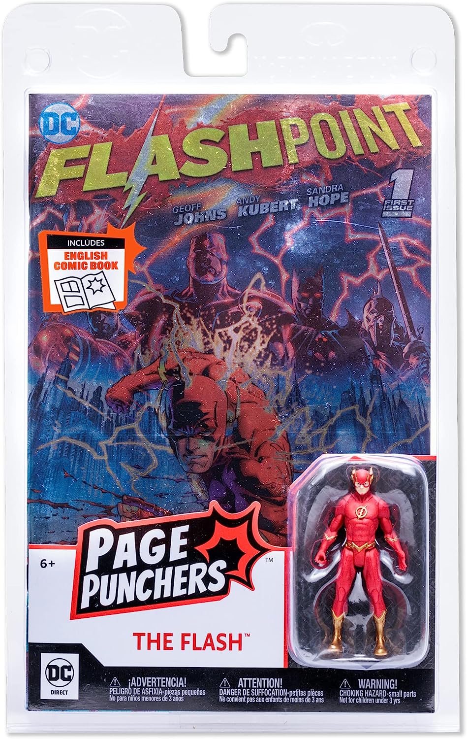 The Flash with Comic (Metallic Cover Variant) (Page Punchers