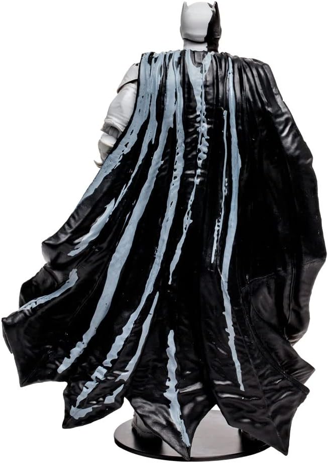 McFarlane TM15893 DC Direct 7 Inch Collectible Figure with Comic Batman (Line Art Variant), Multicolored