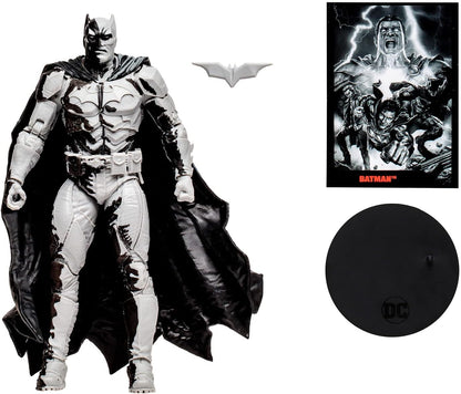 McFarlane TM15893 DC Direct 7 Inch Collectible Figure with Comic Batman (Line Art Variant), Multicolored