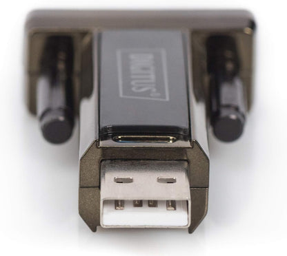 Digitus USB to Serial Adapter - RS232 Converter - USB 2.0 Type A to DSUB 9M - PL2303GT Chipset - Includes 80 cm Cable