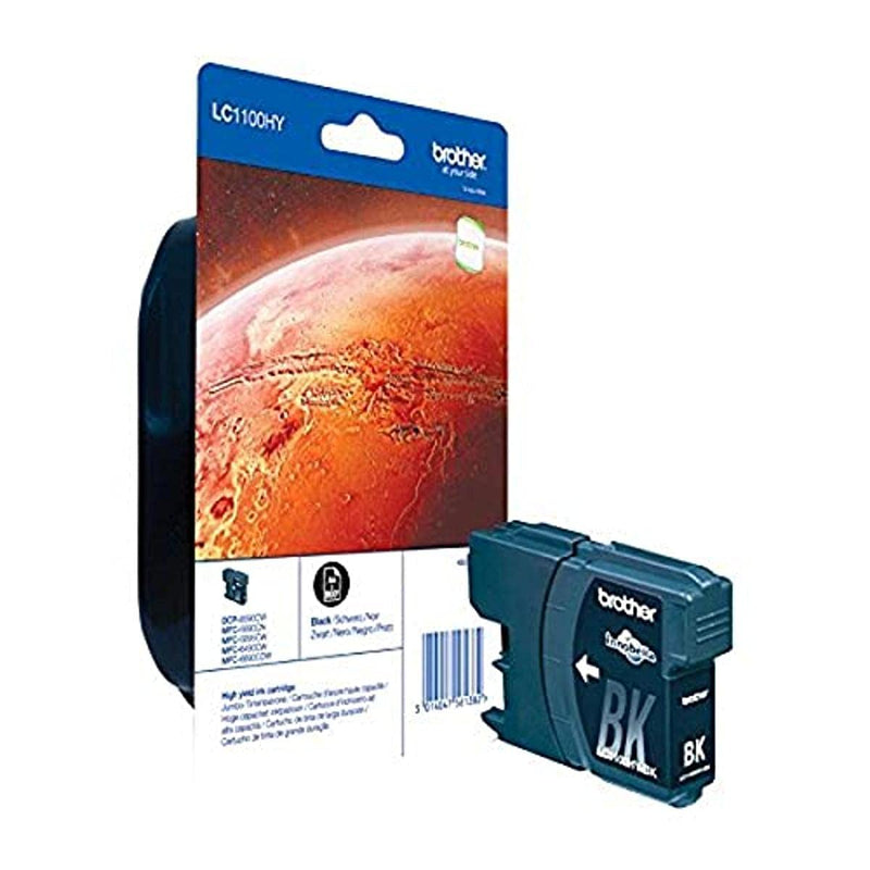 Brother LC-1100HYBK Inkjet Cartridge, Black, Single Pack, High Yield, Includes 1 x Inkjet Cartridge, Brother Genuine Supplies