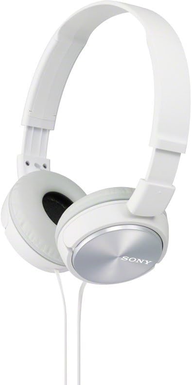 Sony Lightweight Foldable On-Ear Headphones Compatible with Smartphones, Tablets, Laptops, and MP3 Devices