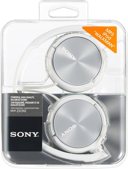 Sony Lightweight Foldable On-Ear Headphones Compatible with Smartphones, Tablets, Laptops, and MP3 Devices