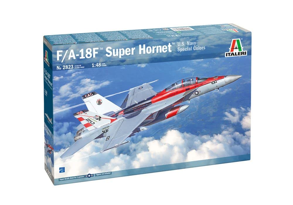 Italeri -2823 F/A-18F Super Hornet US Navy Special Colors, 1:48 Scale, Model Kit, Plastic Modeling, IT2823
