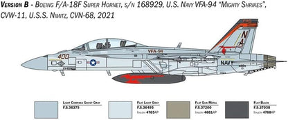 Italeri -2823 F/A-18F Super Hornet US Navy Special Colors, 1:48 Scale, Model Kit, Plastic Modeling, IT2823