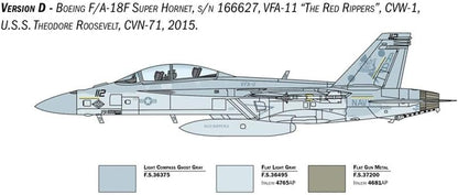 Italeri -2823 F/A-18F Super Hornet US Navy Special Colors, 1:48 Scale, Model Kit, Plastic Modeling, IT2823