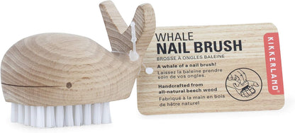 Wooden Whale Nail Brush