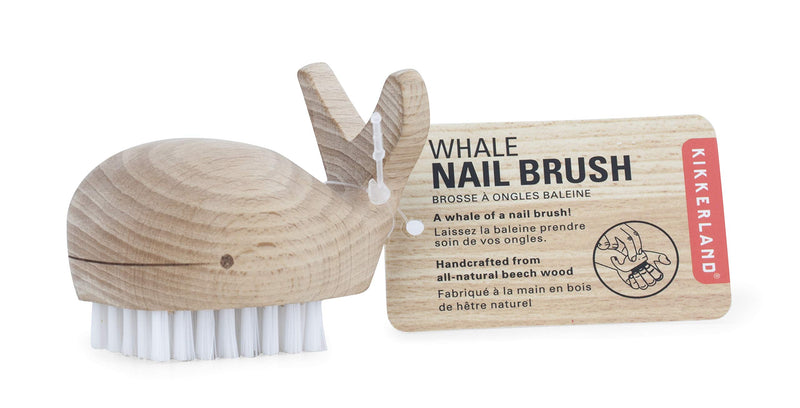 Wooden Whale Nail Brush