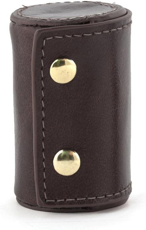 Kikkerland BA59 Shotbril met leren etui, roestvrij staal, zwart, 5-delige set