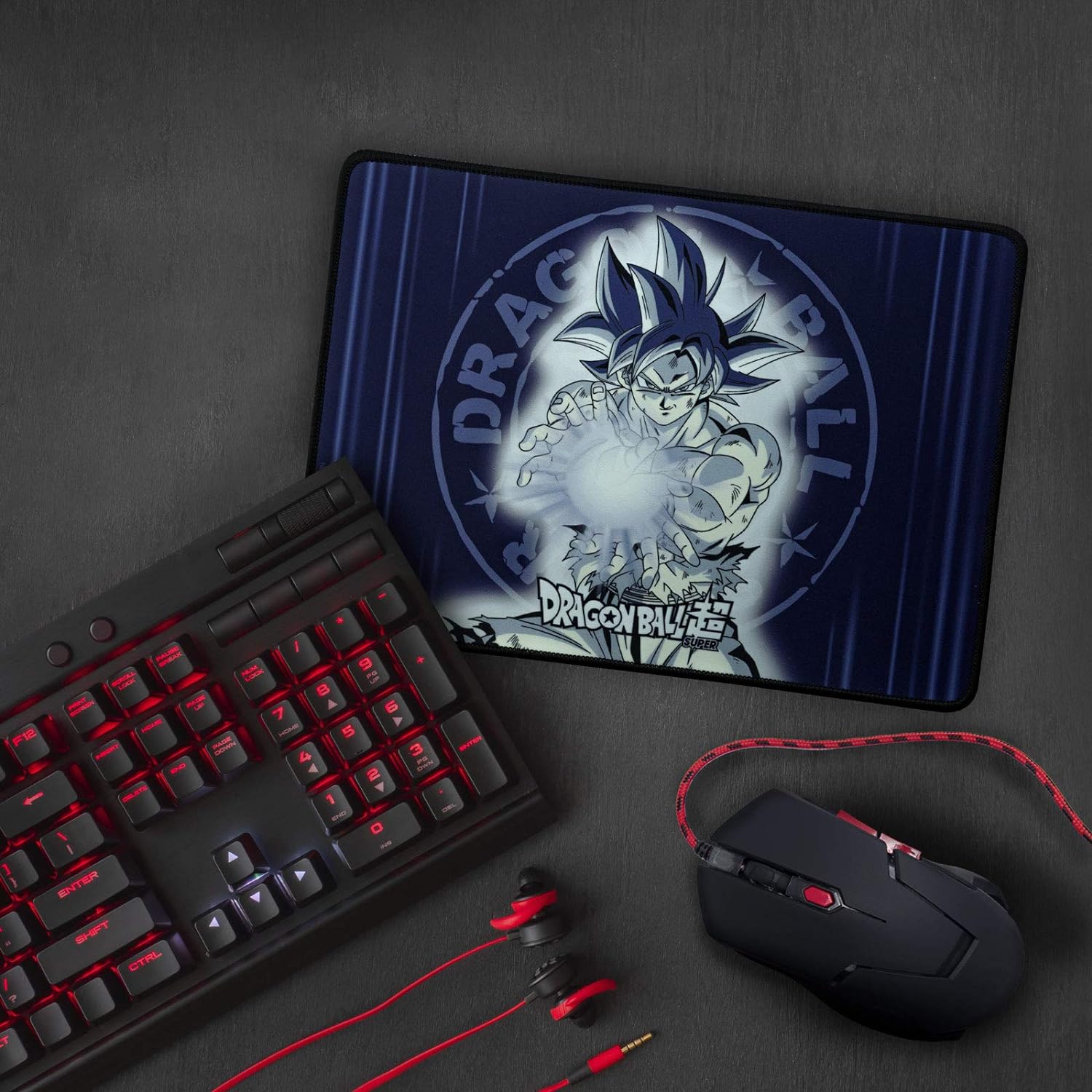 ABYSTYLE DRAGON BALL SUPER - Goku Ultra Instinct - Tapis de Souris Gaming 35x25